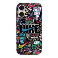 Coque Iphone 16 Plus - Nike - Colorée - Souple - Motif Pikachu et Goku - Just Do It