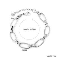 Simple Geometric Chain Bracelet Fashion Creative Link Design High-End Jewelry for Women