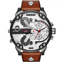 Dyzelinas DZ7394 Ponas. Daddy 2.0 Chronograph vyriškas laikrodis 57mm ruda