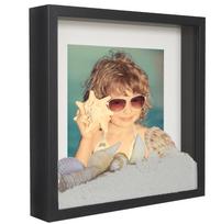 3D Dėžutės Formato Nuotraukų Rėmelis, Gilus, Erdvus 23X23 ( 25X25 ) Cm Kvadratinė Juoda