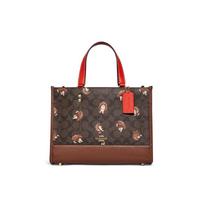 Coach Dempsey 29 Didelės talpos plati odinė rankinė su ežiuko gyvūno raštu Moteriška rankinė Ruda CC428-IMOSN Basic Set (Bag+Dust Bag)
