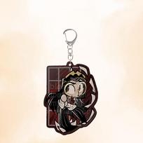 For Acrylic Keychain Anime Peripheral Vox Alastor Valentino Velvet Baxter Q Version Backpack Accessories Pendant Festival Gift