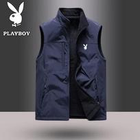 PLAYBOY Men's Stand-up Collar Fishing Vest L tamsiai mėlyna spalva