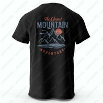 Men's Hiking Outdoor T-Shirt with Double Printed Design Cotton Tees for Men Women Unisex Adult Sportwear Printed T-shirt Tops S juoda