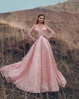 European And American Women'S Clothing Tutu Skirt New Bride One-Word Shoulder Wedding Dress Sexy Pendulum Long Dress S rožinė