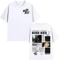 Raperio Kidd Keo Bando Boyz turo marškinėliai Vyrams Moterims Madingi Hip Hop Street marškinėliai Vasariniai Laisvi Medvilniniai Per dydį marškinėliai S juoda