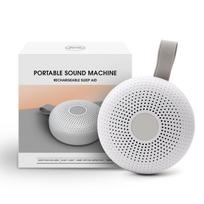 Portable White Noise Machine with 30 Calming Sounds Cry Detection and Night Light for Baby Kid Adult Sleep balta