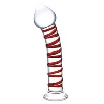 Stiklinis dildo Glas mr. Swirly 20,3 cm