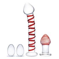 4 dalių Glas stiklo žaislų rinkinys