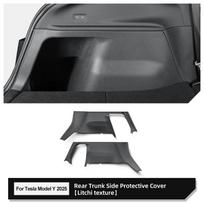 for Tesla Model Y Launch 2025 Juniper Rear Trunk Side Anti-Kick Pad Full Coverage Protection Kit Car Anti-dirty Pad 4Pcs Black