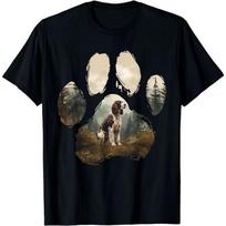 SALE English Springer Spaniel Mountain Paw Design Dog Mom Dad -Shirt Unisex T-Shirt S juoda