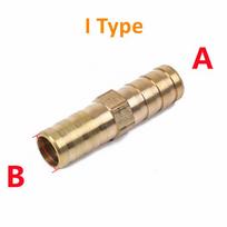 Brass Barb Pipe Fitting Straight Elbow T Y Shape 2 3 Way Connector Adapter for 4mm to 19mm 8/10/14/16mm Hose Reduce Copper Tube A 6mm&B 6mm
