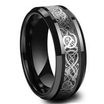 New Listing Gothic Accessories Fashion Love Black Infinity Heart Couple Rings Women Stainless Steel Zircon Valentines Wholesale 10