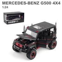 1/24 mastelio Benz G500 dyzelinis automobilio modelio žaislas, patraukiama atgal žaislinė transporto priemonė su garsu ir šviesa vaikams, mažiems berniukams, mergaitėms, dovanų kolekcija 1/24- 20.5x9x6.2cm juoda