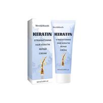 60 ml Keratin Smoothing Care Cream Repair Silk Smoothing Dye Hair Care Drėkinanti ir drėkinanti plaukų kaukė