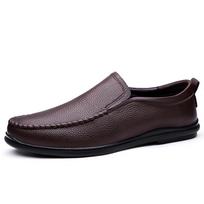 Men's Fashion Loafers Black Luxury Loafer Slip on Formal Male Dress Shoes Wedding Office Genuine Leather Casual Mens Shoes Men 37 ruda