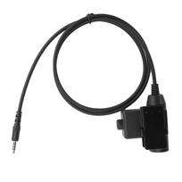 U94 PTT kabelio kištukas karinis adapteris 3,5 mm lizdas tinka iPhone, Samsung, HTC mobiliesiems telefonams