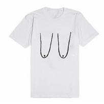 New Summer Fashion Funny Boobs Printing Short Sleeved T-shirt for Men Women XS balta