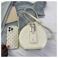 Women's bag high-end sense versatile women's portable messenger bag women's office workers commuter round bucket small bag