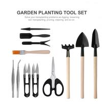 13PCS Mini Garden Planting Tool Set for Succulents Weeding Digging Planting Transplanting Miniature Fairy Garden Cactus įvairiaspalvis
