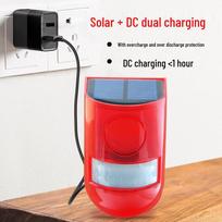 Outdoor Solar-Powered Waterproof Siren with Human Body Induction and Remote for Farms and Orchards N911 English Version