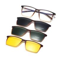 3-in-1 magnetinis siurbimo rinkinys Akiniai Vyriški akiniai nuo saulės Vairavimui/Naktinio matymo/Akiniai nuo saulės 1 akiniai yra universalūs black