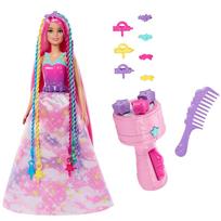 Barbie Lengvas šukuosenų formavimas, kaip matyta filme, ir aksesuaras 3 bei HNJ06 Sukis! /  Barbė ! [Persirengimo lėlė] [Lėlių rinkinys] [Amžius nuo] [Dovana] rožinė