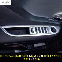 Automobilio vidinių durų porankio lango pakėlimo mygtuko skydelio apdailos matinis priedas Vauxhall OPEL Mokka / BUICK ENCORE 2013 -