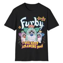 Retro Furby žaislo grafikos unisex marškinėliai S-5XL Unisex T-shirt XL gray
