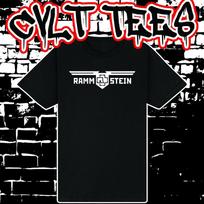 Rammstein logotipas Grupės marškinėliai ~ 100% Australijos medvilnės Unisex T-shirt XXXL