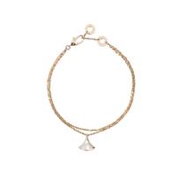 BVLGARI Divas Dream Serijos Perlamutro Vėduoklės Formos Apyrankė Moteriška apyrankė Rožinio Aukso BR857196 Box+Shopping Bag,Warranty Not Included,S/M