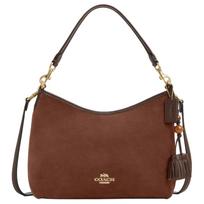 Coach Laurel 31 Tassel Decorated Crossbody Shoulder Bag Women Shoulder Bag Brown CCC75-IMYEF Basic Set (Bag+Dust Bag)