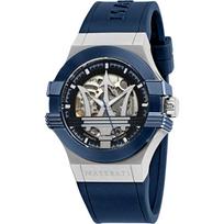 Maserati Potenza Mėlynas Silikoninis/Guminis Vyriškas Mechaninis Automatinis Laikrodis R8821108028 mėlyna