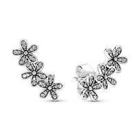 Pandora Blizgantis Ramunėlių Puokštės 925 Sidabro Auskarai Moteriški auskarai 290744CZ Box