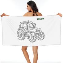 Fendt traktoriaus paplūdimio rankšluostis Minkštas mikropluošto greitai džiūstantis sugeriantis greiti rankšluosčiai voniai W30*H60(CM)