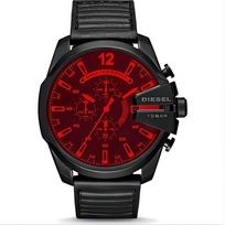 Diesel DZ4460 Mega Chief Chronograph Quartz Red Dial Men's Watch 47mm juoda