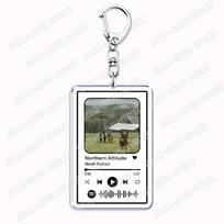 Popular Singer Noah Kahan Songs Keychains for Women Accessories Bag Stick Season Music Code Keying Jewelry Fans Friends Gifts