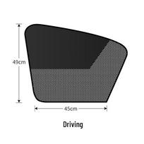 Dvipusis magnetinis automobilio saulės skydelis nuo karščio ir UV spindulių black