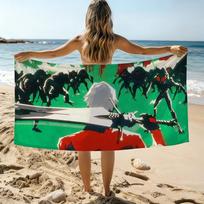 Cartoon Devil May Cry Towel Beach Towel Oversized Quick Dry Towel Absorbent Soft Swim BeachTowels for Men Women W30*H60(CM)