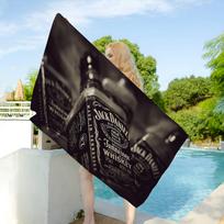 Classic Whiskey Logo J-Jack D-DanielS Anime Beach Swimming Towel Soft Absorbent Washcloth Children's For Kids Travel Camping Gym W40*H60(CM)