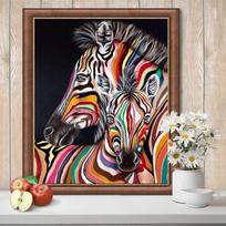 Diamond Painting 5d Zebra Embroidery Cross Stitch Kits Household Handmade Home Decoration Crafts 20X30CM