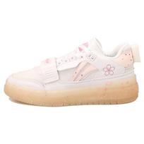 Li Ning Badfive Trendy Shock Absorbing Non-Slip Wear-Resistant Lightweight Low-Top Retro Basketball Shoes Women sneakers White Pink ABCS050-1 39 white