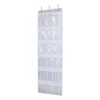 24 Large Mesh Pocket Wall Hanging Shoe Rack Behind Door Cloth Closet Miscellaneous Shoe Storage Bag For Bedroom Wall Kids Room balta