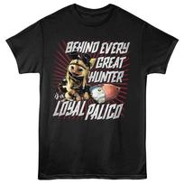 Monster Hunter - Loyal Palico - Black Adult Short Sleeve T-Shirt L