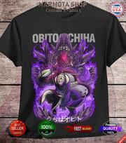 Obito Uchiha marškinėliai Naruto Shippuden Madara Itachi Anime T-shirt Visų dydžių 4XL