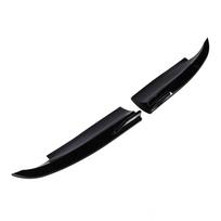 Galinio buferio šoninių lipų difuzorių pora, galinės šoninės sijonų skirstytuvai, canard'ai C klasei W204 AMG Line 2008 2014, blizgūs juodi