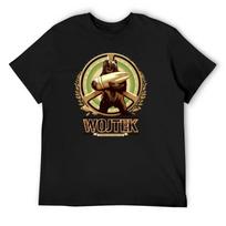 Herojus lokys Wojtek Hip Hop marškinėliai didelio dydžio viršutiniai drabužiai Prabangūs vyriški juokingi memų marškinėliai vyriški marškinėliai rinkinys S juoda