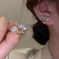 Needle Vintage Green Crystal Butterfly Drop Earrings For Women Jewelry New Trending Luxury Zircon Women'S Earrings