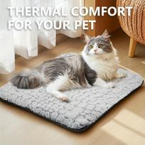 Self-Heating Pet Pads Blanket Puppy Pad Warm Cushion Mat for Cats Dogs Washable Pets with Thermal Body Heat Reflecting Core Pad S(20 x15.7inch )