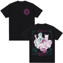 Anime JoJo Bizarre Adventure Tshirt Kira Yoshikage Killer Queen Manga Tshirts Men Women Cotton Oversized ONeck Couple Outfits S